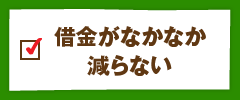 借金がなかなか減らない